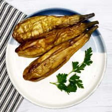 بادمجان سرخ شده 450 گرمی قلب سبز